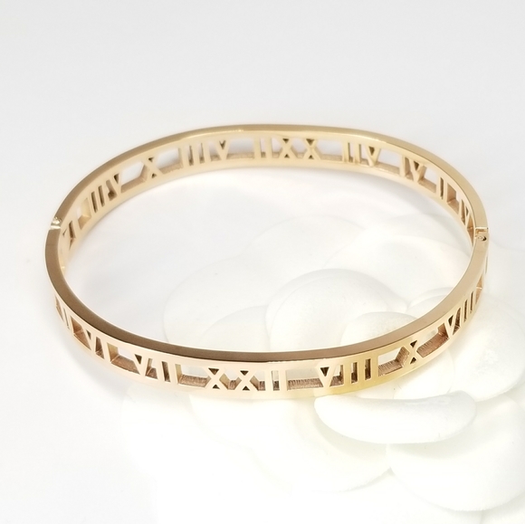 Rose Gold Stainless Steel Number Bracelet NEW - Picture 6 of 8